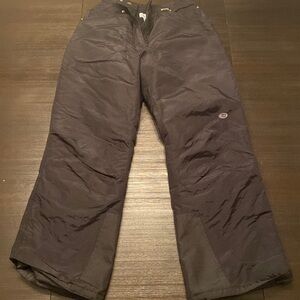 Slalom Black Skii Pants Size Medium